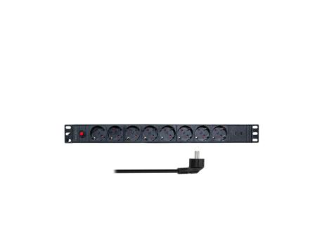 LOGILINK PDU 8 x šuko , 2x USB type C, prenaposna zaštita