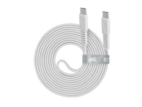RIVACASE PS6005 WT21 White Kabl Type-C to C 2.1m