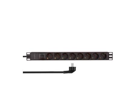 LOGILINK PDU 8 x šuko CEE 7/3, zaštita od preopterećenja, 1.8m