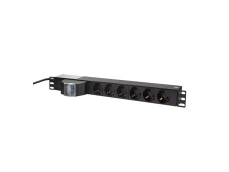 LOGILINK PDU 6 x šuko CEE 7/3, 2.0m, sa duplim osiguračem