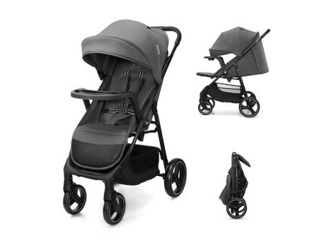 KINDERKRAFT Kolica za bebe sa tacnom TRIG 3 GREY