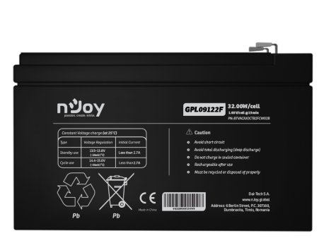 NJOY GPL09122F baterija za UPS 12V 9Ah (BTVACIUOCTB2FCW02B)