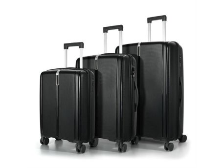 Cabin Pro Porodični set od 3 kofera - tamno crna boja