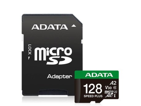 ADATA Micro SDXC 128GB Class 10 + adapter 180/160 MB/s UD128GUI3V30A2SP-RA1