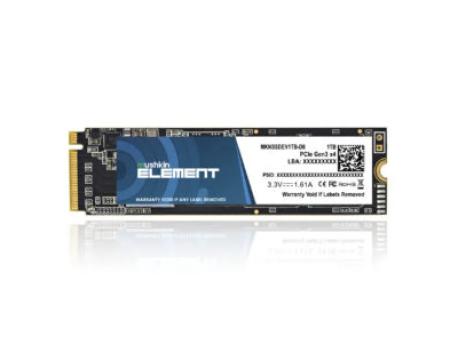 MUSHKIN SSD M.2 NVMe 1TB Element 2000Mbs/1600Mbs MKNSSDEV1TB-D8