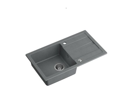 QUADRON TOM 111 - sudopera sa 1 kadom, rucni sifon , siva HCQM7744SZ