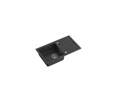 QUADRON TOM 111 - sudopera sa 1 kadom, rucni sifon , crna HCQM7744CZ
