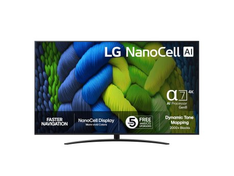 LG 86NANO82A6B NanoCell 4K Smart TV 2025