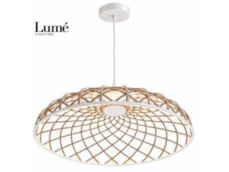 LUME Aurora 9 LED visilica bela/žuta
