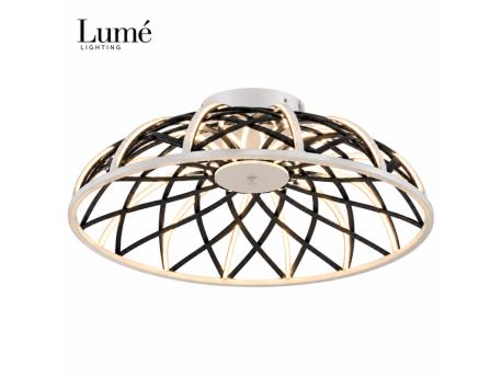 LUME Aurora 8 LED plafonjera bela/crna