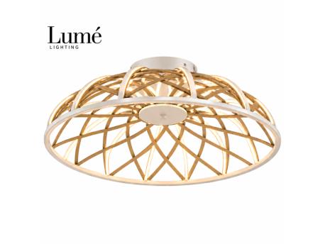 LUME Aurora 8 LED plafonjera bela/žuta
