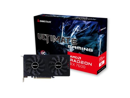 BIOSTAR AMD Radeon RX7600 OC 8GB GDDR6 128bit VA76S6RM81