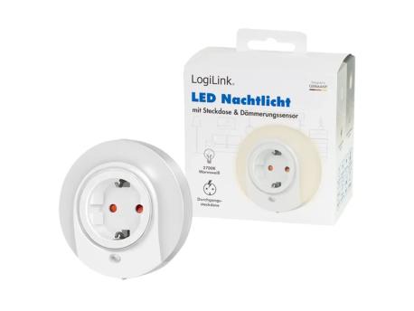 LOGILINK Utičnica sa LED senzorom dan/noć