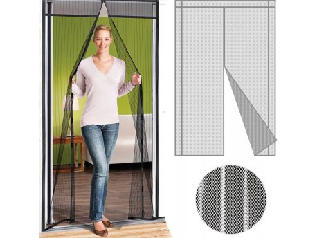 Bolzz Magnetna zavesa protiv insekata za vrata 80/90/100 × 210/220 cm, bela