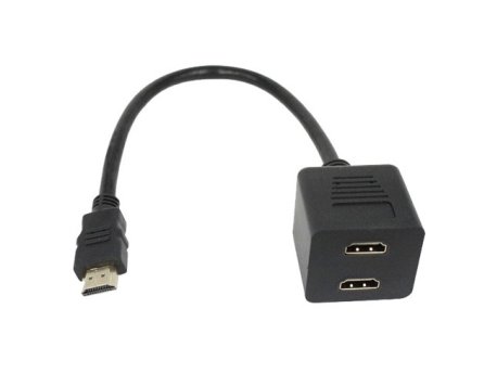 FAST ASIA Kabl HDMI - HDMI M/2F (spliter) crni