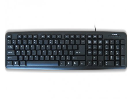 ETECH E-5050 USB US crna tastatura