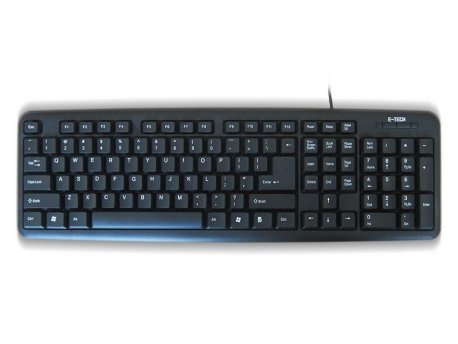 ETECH E-5050 USB YU crna tastatura