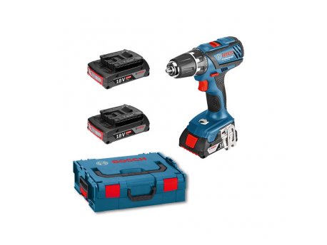 BOSCH plavi alat BOSCH Aku bušilica-odvrtač GSR 14,4-2-LI Plus Professional sa 3 baterije 2Ah u L-BOXX