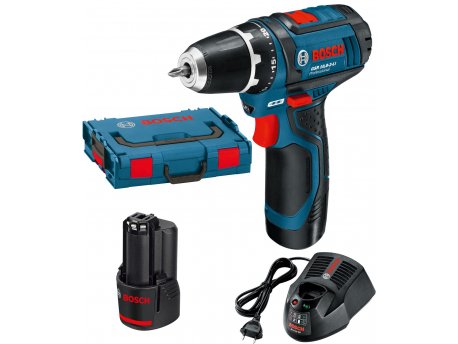BOSCH plavi alat GSR 10,8 V-EC + kofer, Profesionalna akumulatorska bušilica šrafilica