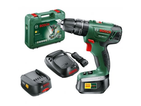 BOSCH zeleni alat BOSCH PSB 1800 Li-2 2 akumulatora, Akumulatorska vibraciona bušilica