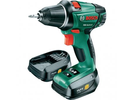 BOSCH zeleni alat BOSCH PSR 14.4 Li-2 2 akumulatora, Akumulatorska bušilica-odvrtač
