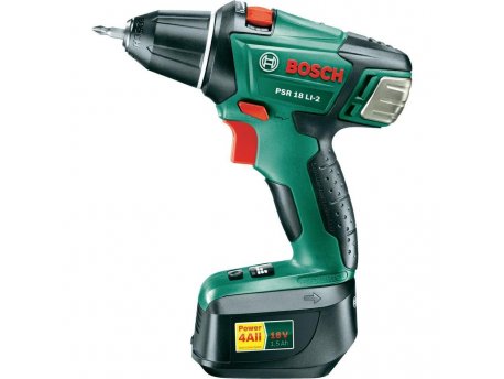 BOSCH zeleni alat BOSCH PSR 18 Li-2 2 akumulatrora, Akumulatorska bušilica-odvrtač