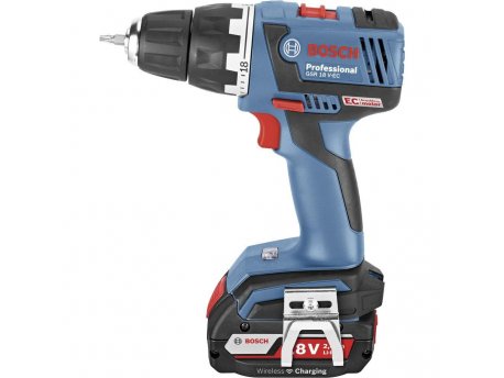 BOSCH plavi alat GSR 18 V-EC 2 x 2.0 Ah, Profesionalna akumulatorska bušilica šrafilica
