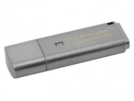KINGSTON 16GB DataTraveler Locker+ Generation 3 USB 3.0 flash DTLPG3/16GB sivi
