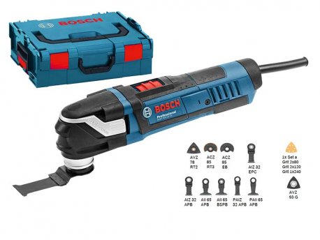 BOSCH plavi alat GOP 40-30 višenamenski alat + set pribora u iRack-u
