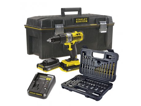 STANLEY FMCK625PR23 FatMax Akumulatorska bušilica odvijač + 50-delni set alata