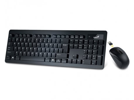 GENIUS SlimStar 8005 Wireless USB YU crna tastatura+ miš