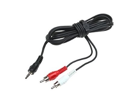 E-GREEN Kabl audio 3.5mm - 2xRCA 5m crni