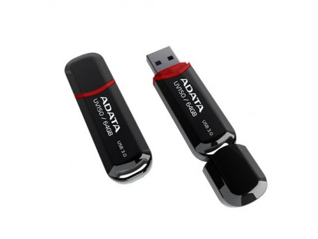 ADATA MEM UFD 64GB UV150 Black AD