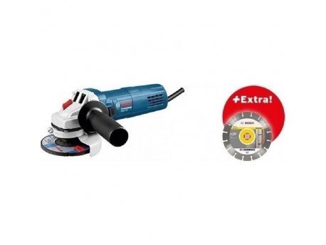 BOSCH plavi alat GWS 750 (115 mm) ugaona brusilica + 1x dijamantski disk