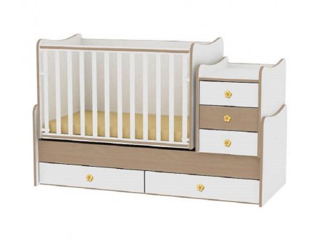 LORELLI BERTONI Drveni Krevetac Maxi Plus White-Beech