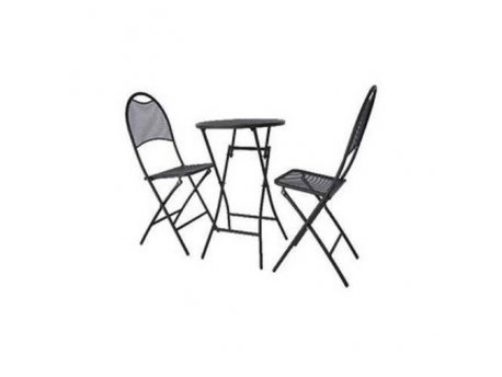 OSTALI Metalni balkon set sklopivi sto + 2 stolice