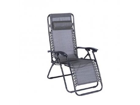 Green Bay MESSINA Bastenska stolica podesiva sa jastukom crno-siva