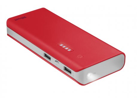 TRUST Primo PowerBank 10000 prenosivi punjac crveni (22073)