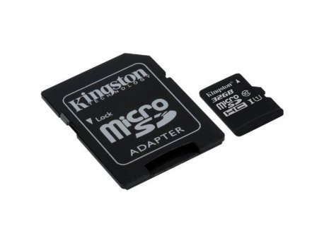 KINGSTON KINGSTON UHS-I MICRO SDHC 32GB SDCS/32GB + ADAPTER