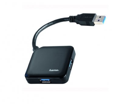 HAMA USB 3.0 HUB 1:4, crni (12190)