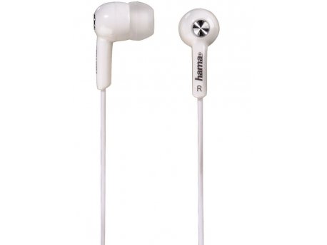 HAMA Stereo slušalice Basic, udobne bubice, bele (135616)