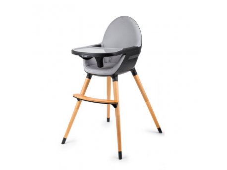 KINDERKRAFT High stolica za hranjenje 2u1 FINI black