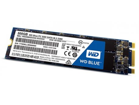 WESTERN DIGITAL SSD 500GB WD Blue 3D NAND SATA M.2 2280 (WDS500G2B0B)
