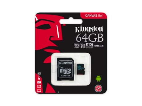 KINGSTON MEM SD MICRO 64GB HC Class U3 UHS-I +ad KIN (SDCG2/64GB)