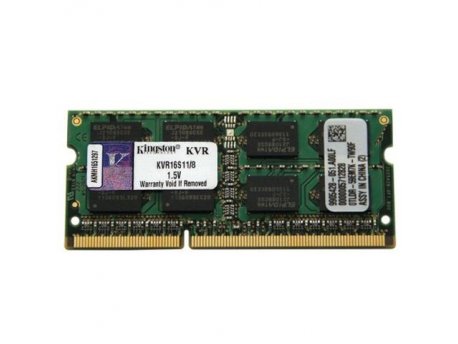 KINGSTON SODIMM DDR3 8GB 1600MHz KVR16S11/8