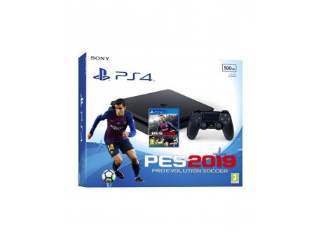 SONY Konzola PS4 500GB + DS4 + PES 2019