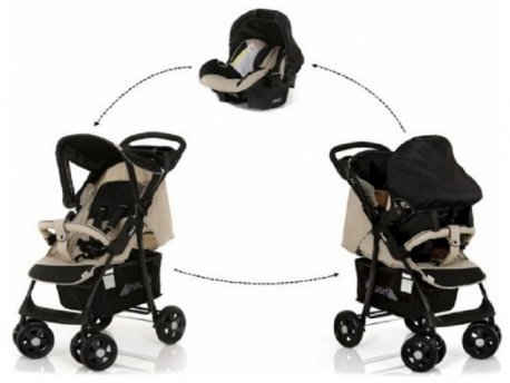 Hauck Duo set (kolica+auto sedište)Shopper Shop n Drive Caviar Beige