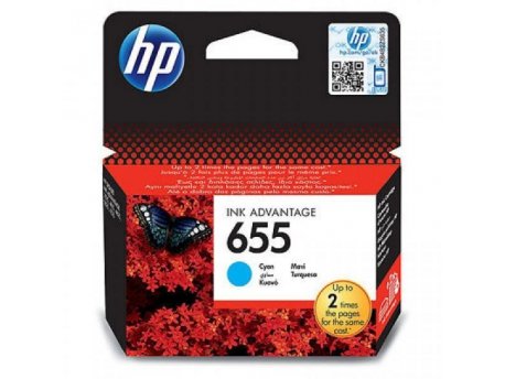 HP No.655Cyan Ink Cartridge CZ110AE