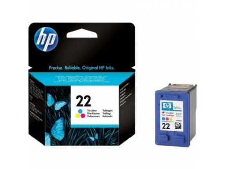 HP No.22 Inkjet Print Cartr.tri-colour (5 ml ) C9352AE