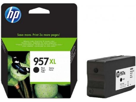 HP 957XL High Yield Black Original Ink Cartridge L0R40AE